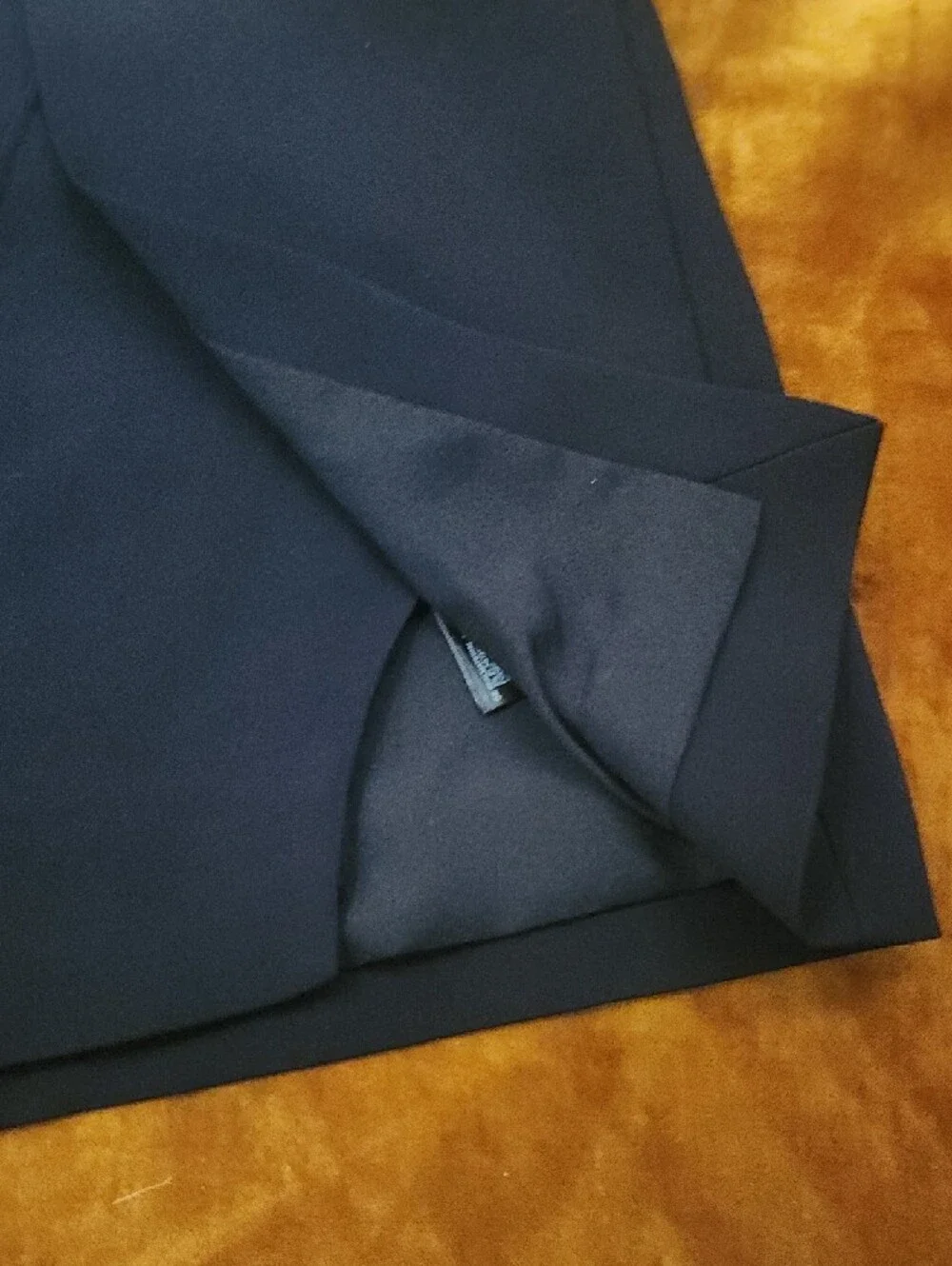 Reiss Black Mini Skirt with Curved Panel Detail